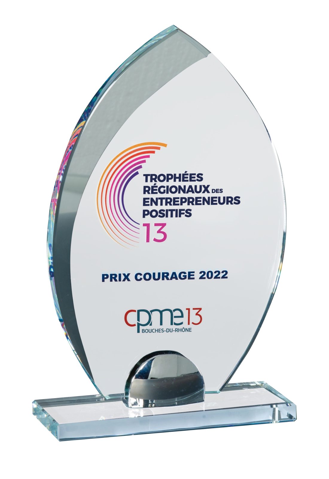 Trophée Verre Marquage Couleur 155-61