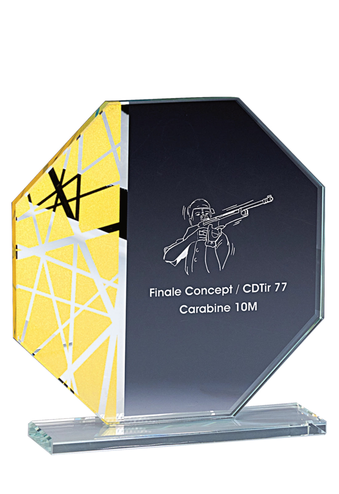 Trophée Verre Gravure Laser 173-21 – Trophyshop