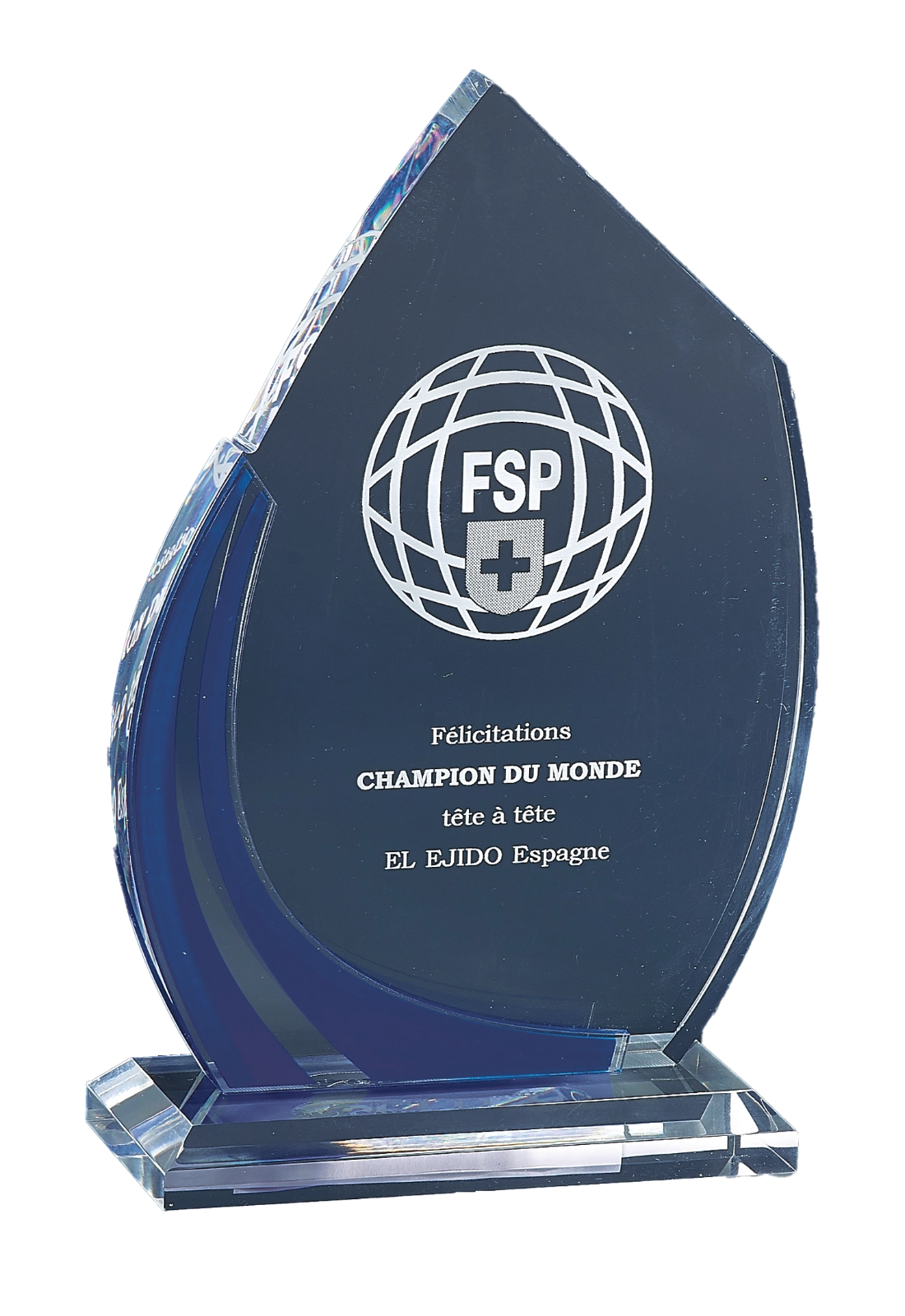 Trophée Acryglass Gravure Laser 179-41 – Trophyshop