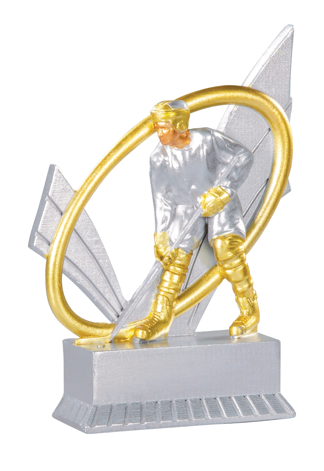Trophée Résine Argent et Or Hockey sur Glace 12 cm 31417