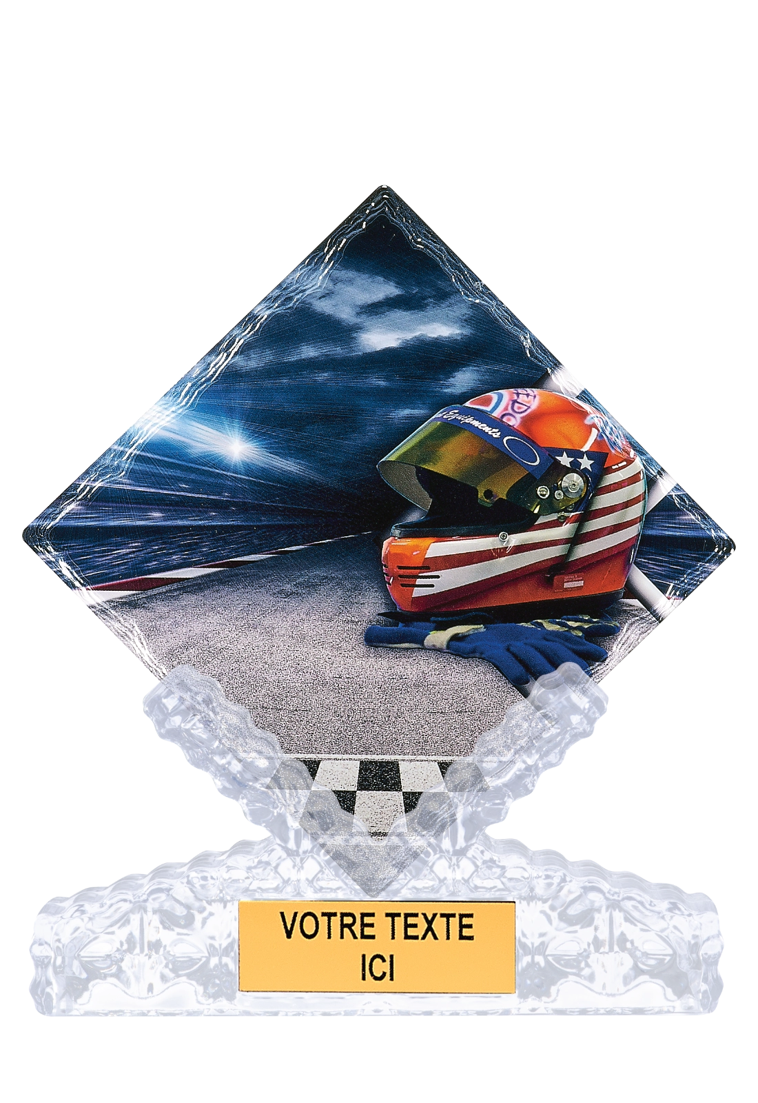 Trophée Sports Mécaniques Céramique Impression Couleur 25 cm 46105 – Trophyshop