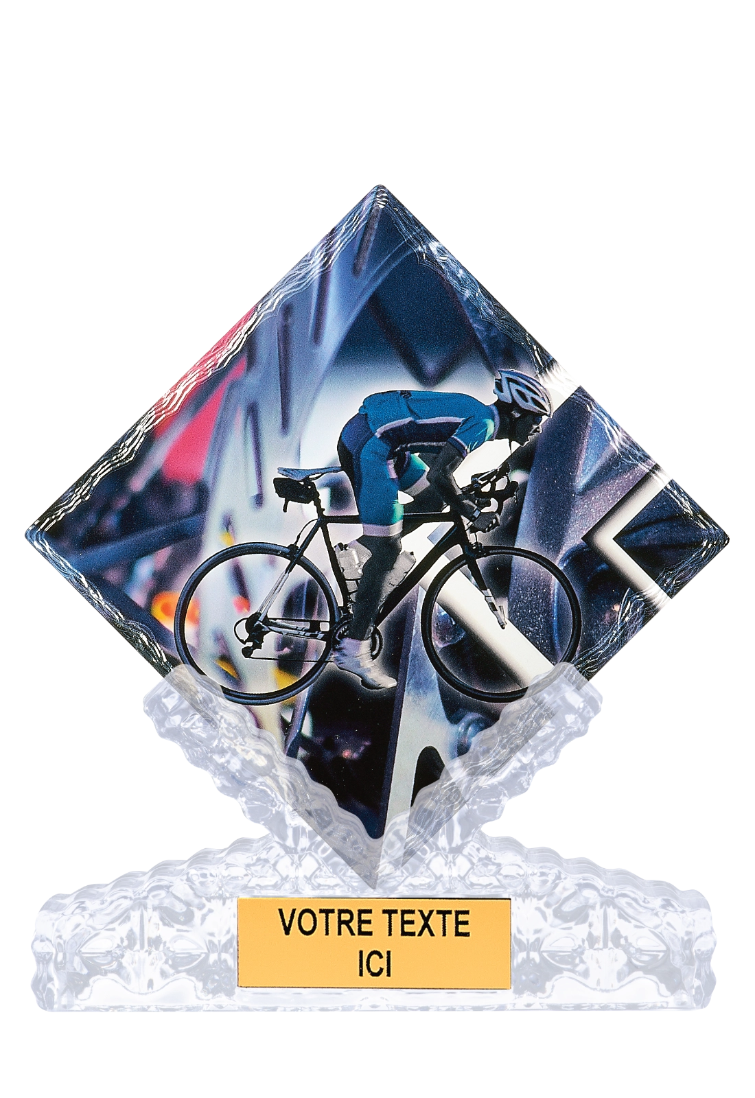 Trophée Cyclisme Route Céramique Impression Couleur 25 cm 46106 – Trophyshop