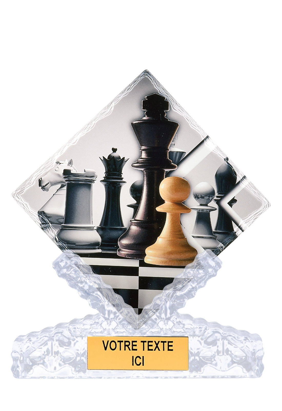 Trophée Échecs Céramique Impression Couleur 25 cm 46108 – Trophyshop