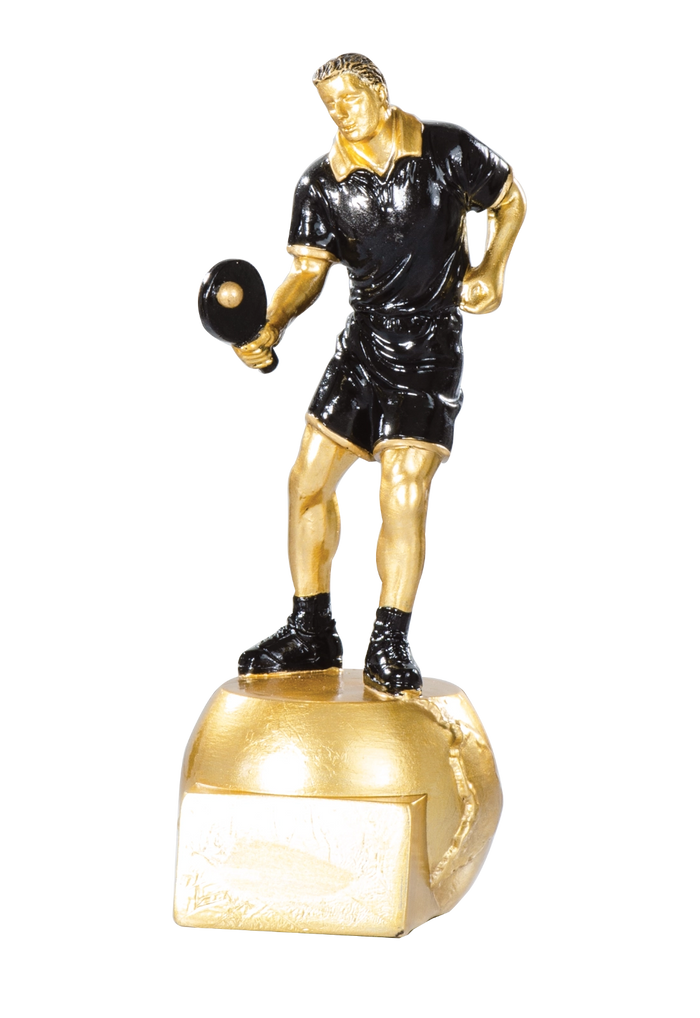 Trophée Résine Noir et Or Tennis de Table 71523
