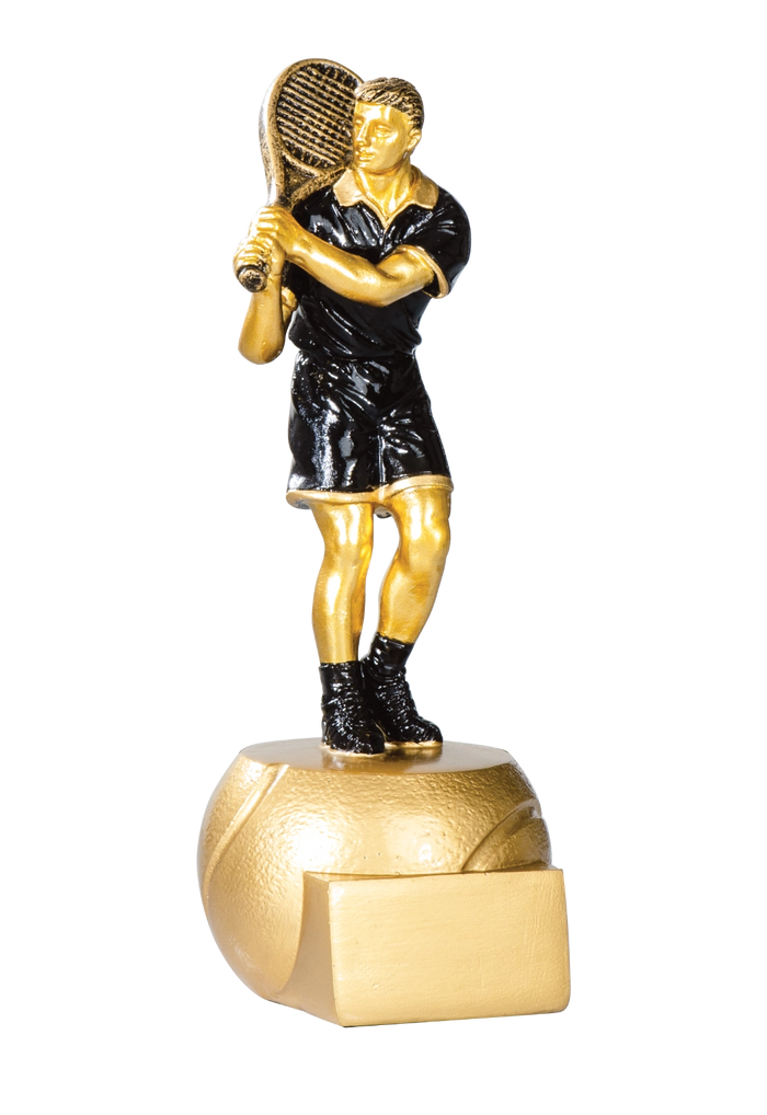 Trophée Résine Noir et Or Tennis 71527