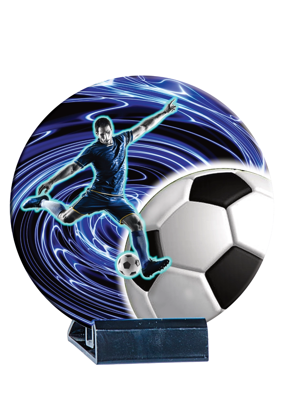 Trophée Disque Céramique Couleur Football B05