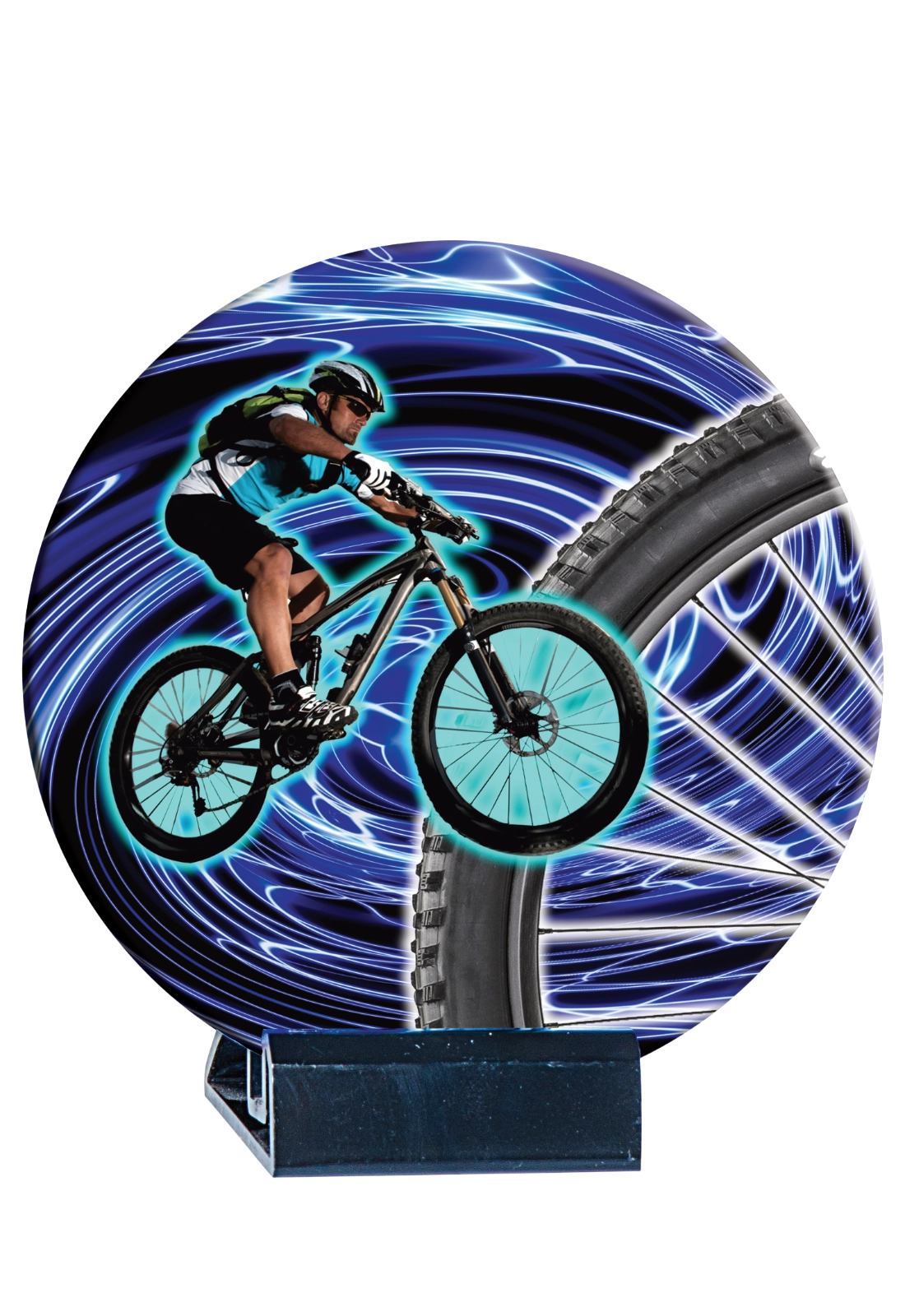 Trophée Disque Céramique Couleur VTT B09