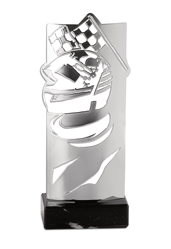 Trophée Métal Argenté Moto et Quad KX-01M