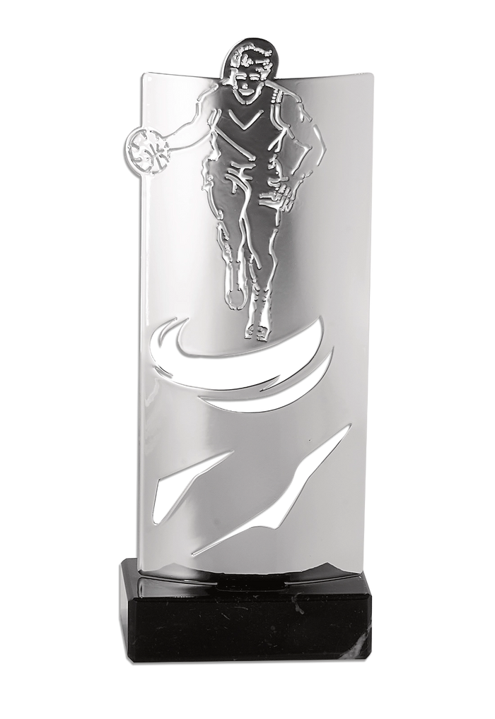 Trophée Métal Argenté Basket KX-02