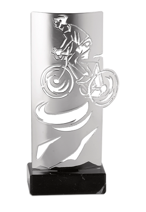 Trophée Métal Argenté Cyclisme KX-05