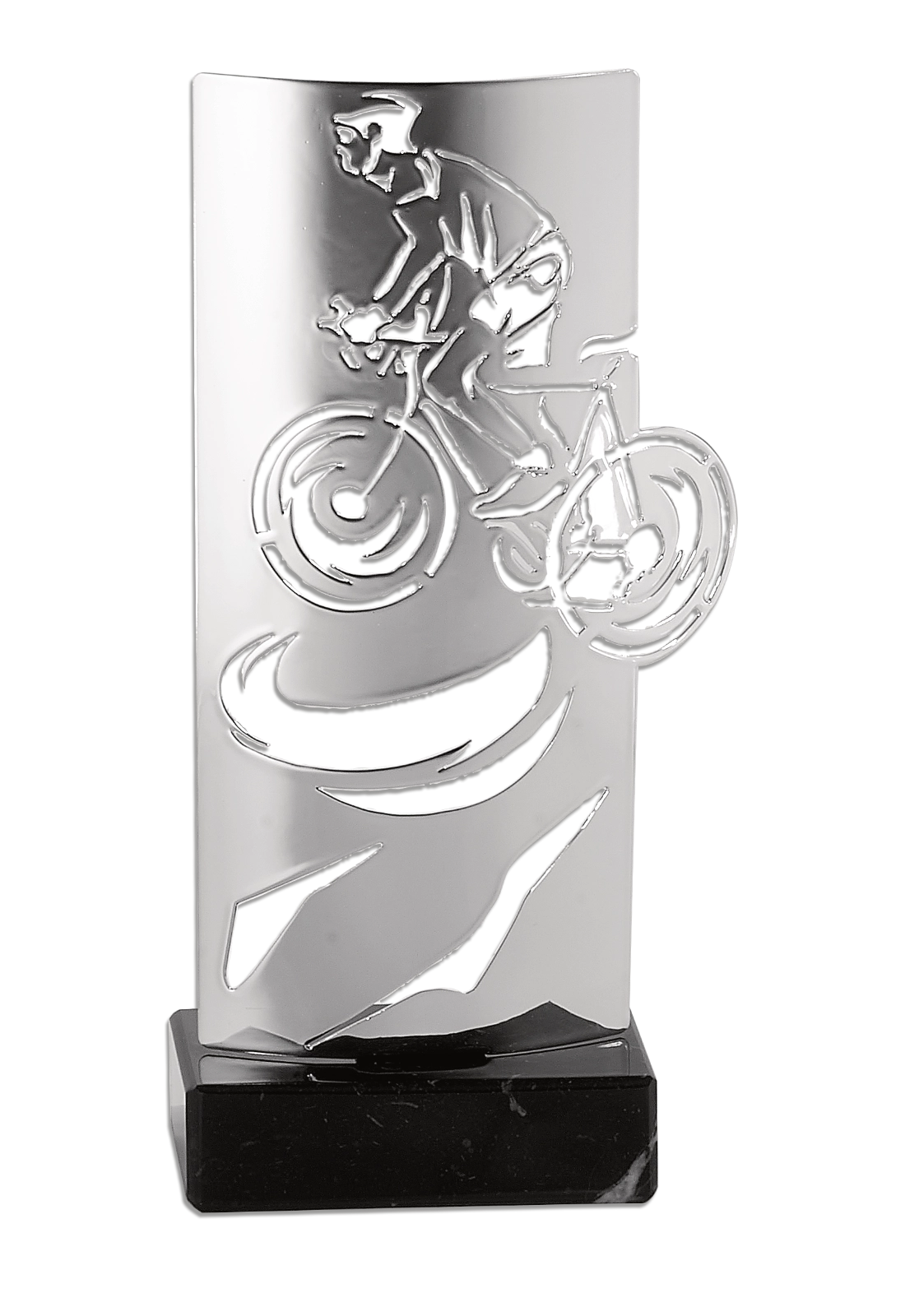 Trophée Métal Argenté Cyclisme KX-05