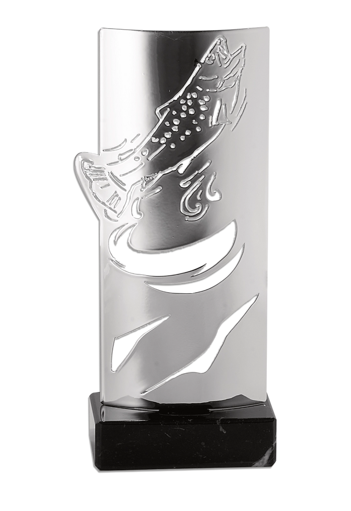 Trophée Métal Argenté Pêche KX-09