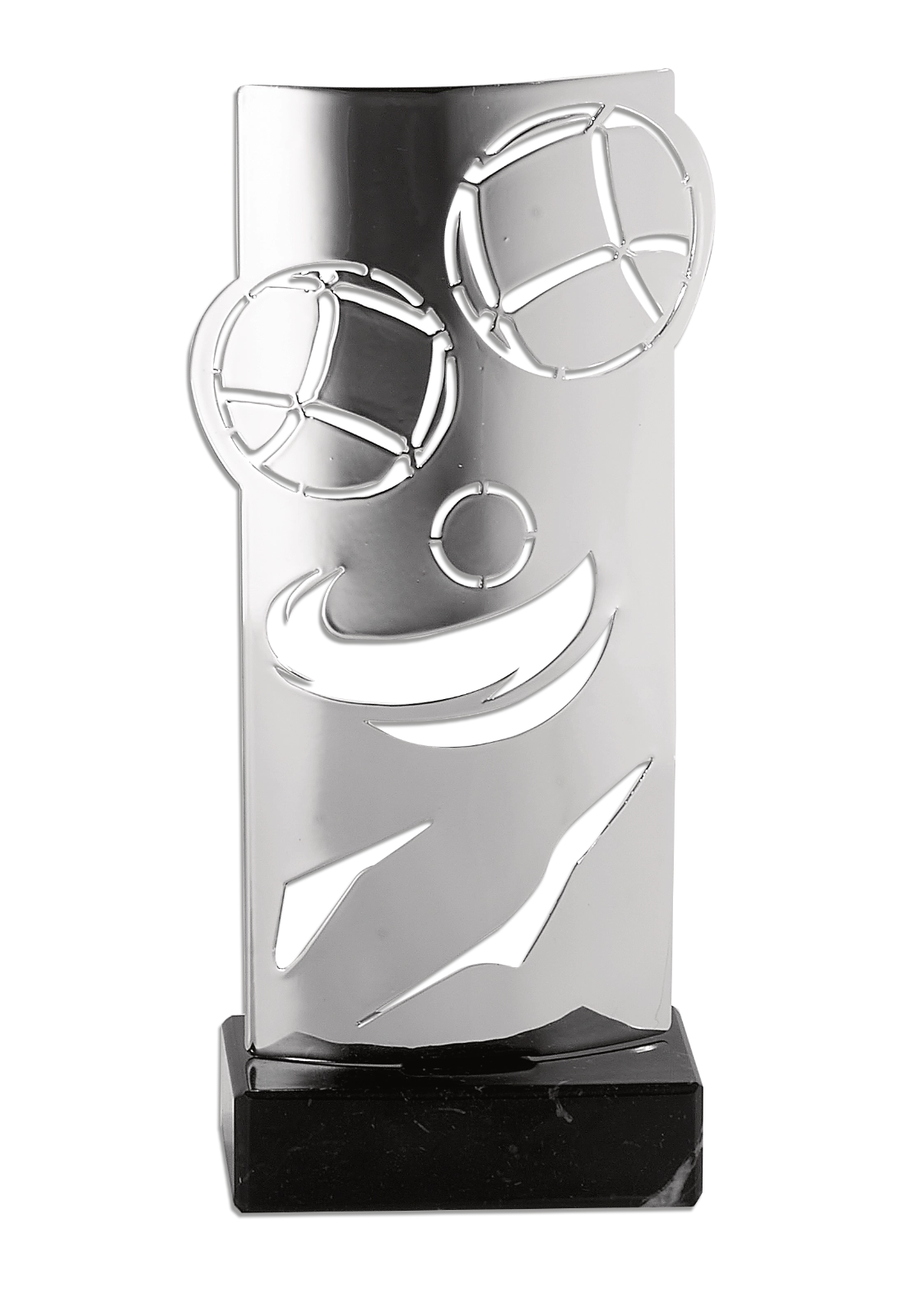 Trophée Métal Argenté Pétanque KX-10