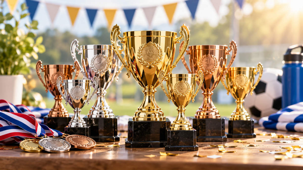 Trophées et médailles pour récompenser les participants