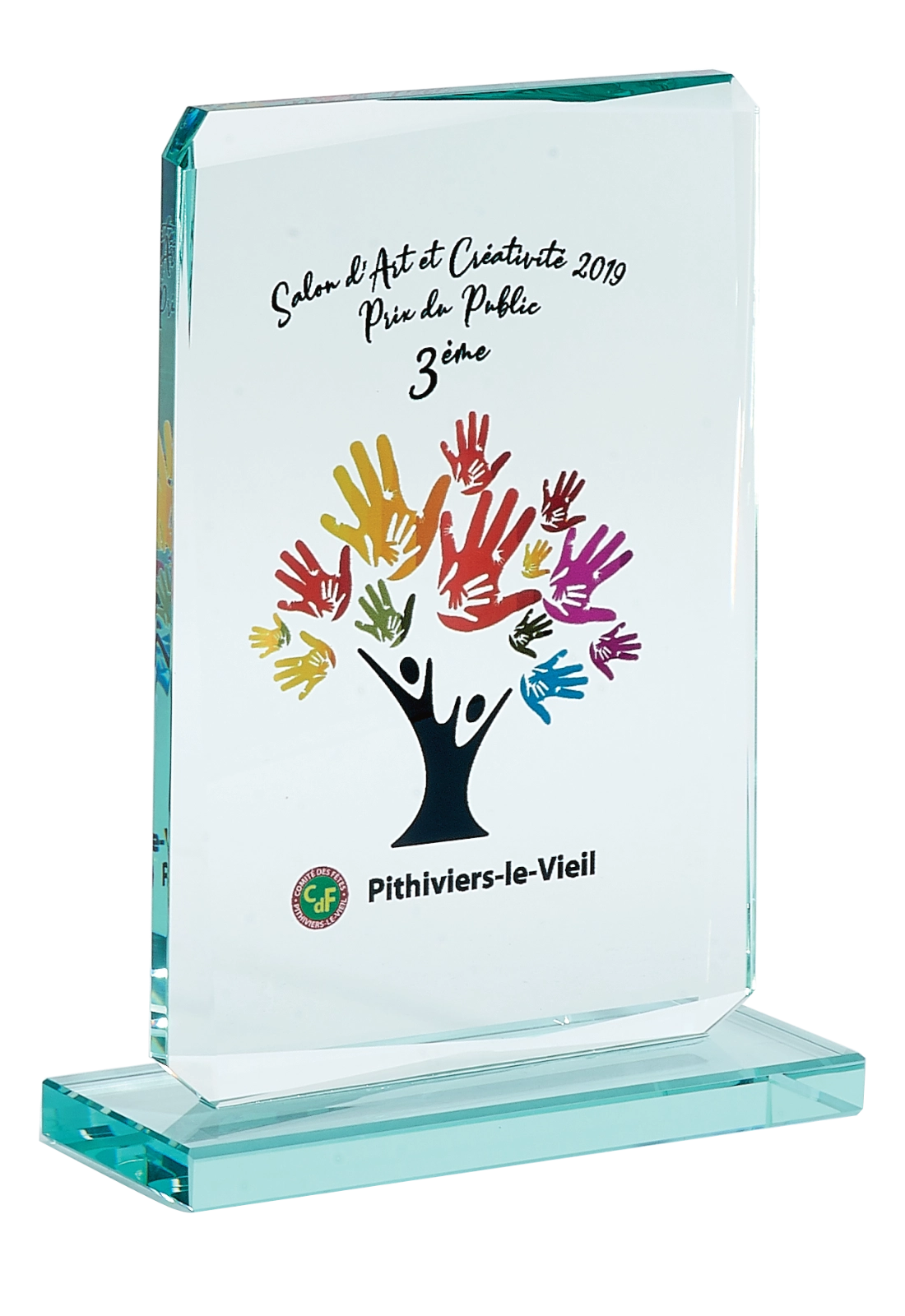 Trophée Verre Marquage Couleur 155-71