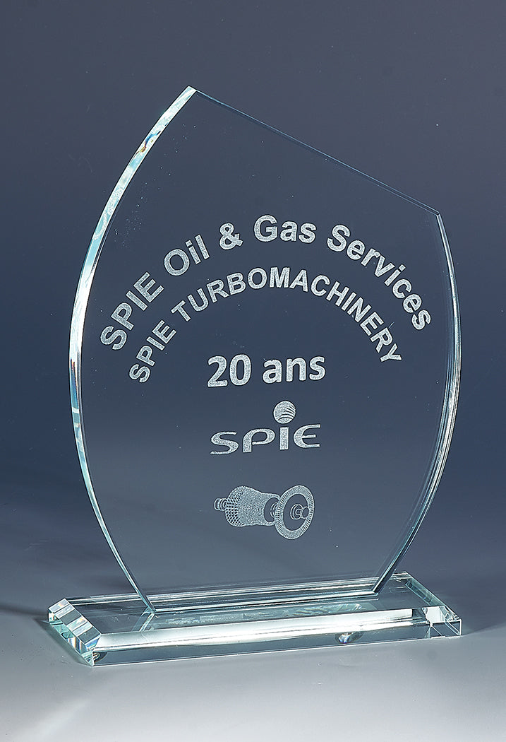 Trophée Verre Gravure Laser 169-01