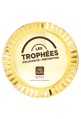 Assiette Métal Dorée Gravée – Distinction Sportive de Prestige | Ø33 à 45 cm – Trophyshop
