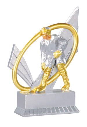 Trophée Résine Argent et Or Hockey sur Glace 12 cm 31417