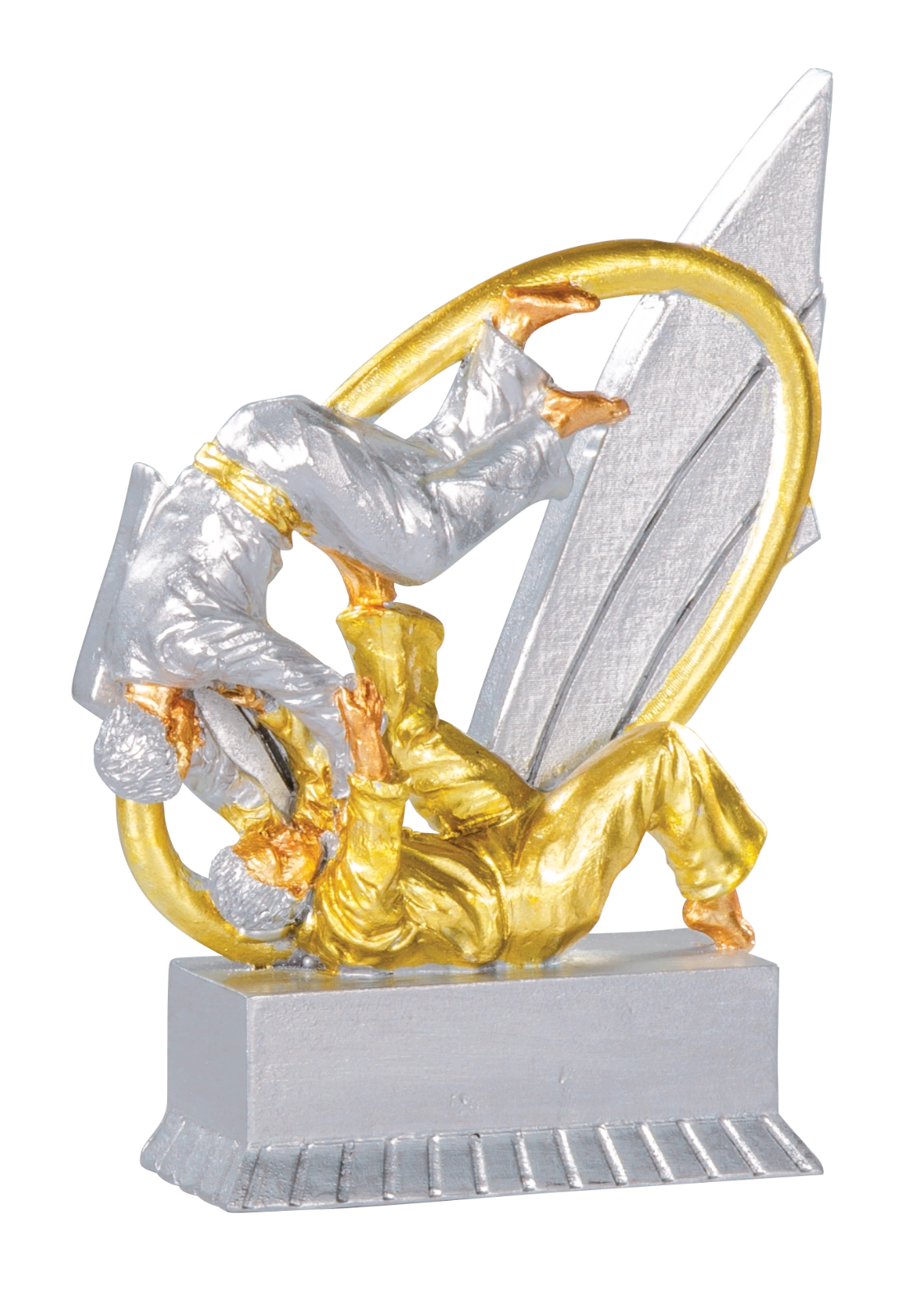 Trophée Résine Argent et Or Judo 12 cm 31418