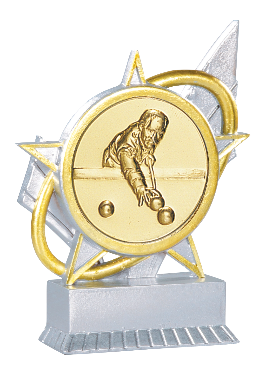 Trophée Résine Argent et Or Multisport 31432C personnalisable - TrophyShop