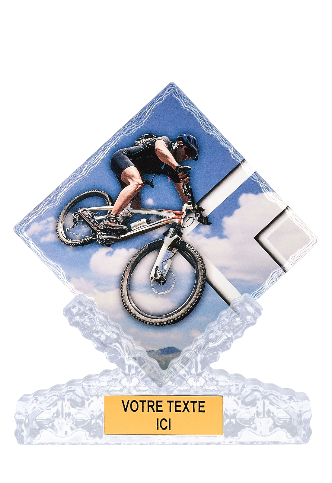 Trophée VTT Céramique Impression Couleur 25 cm 46107 – Trophyshop