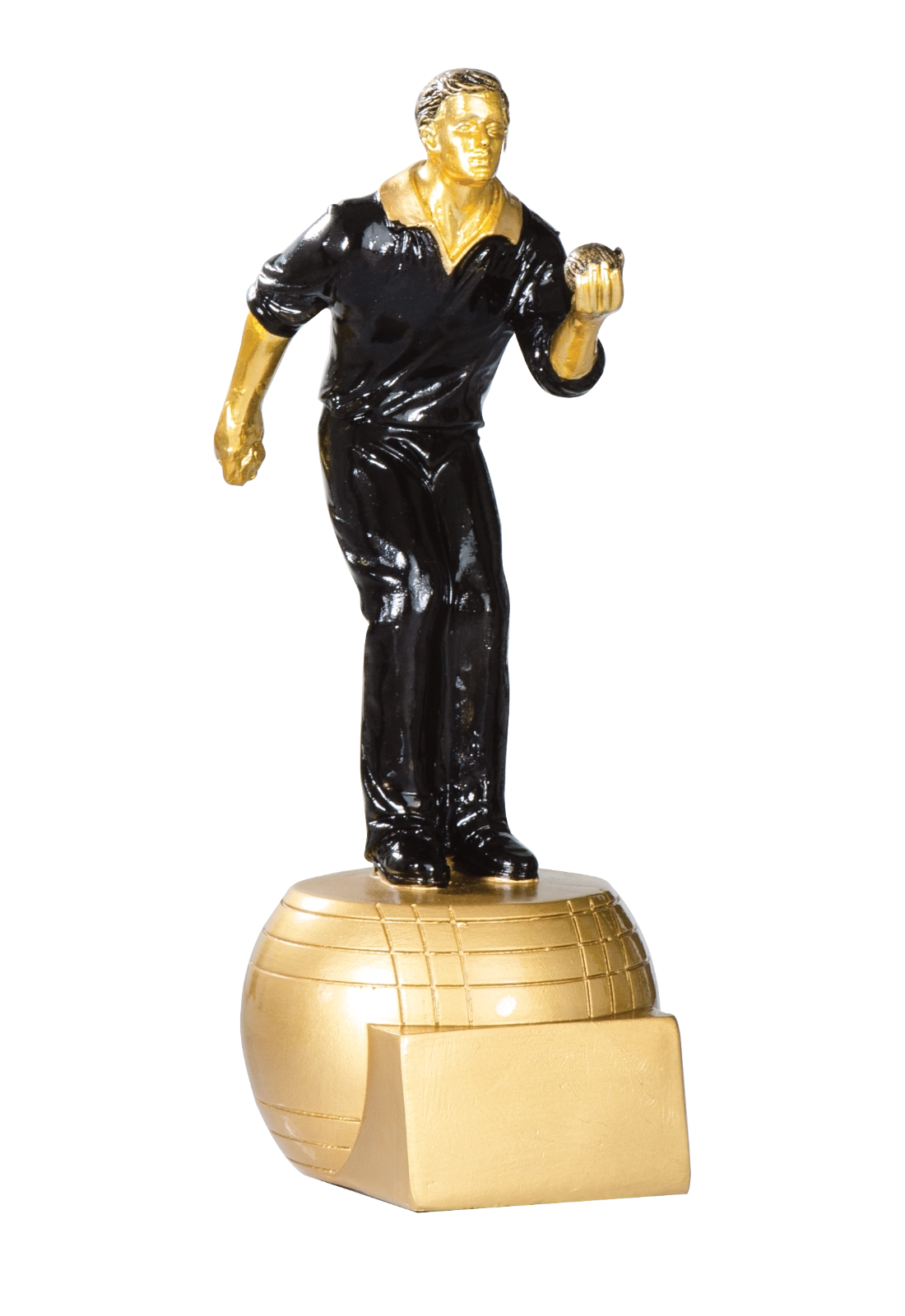 Trophée Résine Noir et Or Pétanque 71522