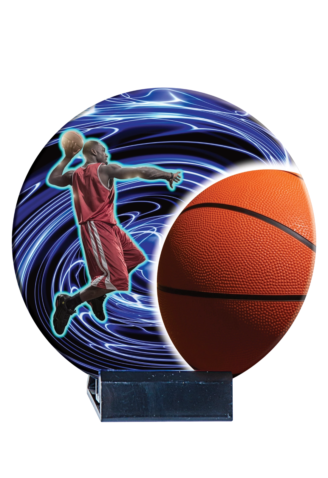 Trophée Disque Céramique Couleur Basket B02