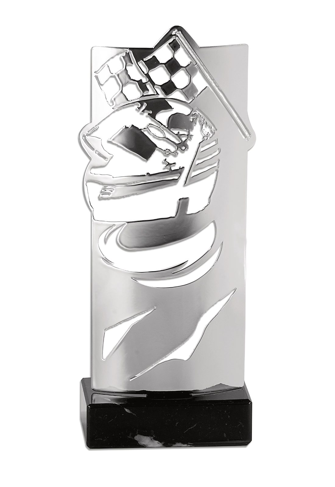 Trophée Métal Argenté Karting KX-01K