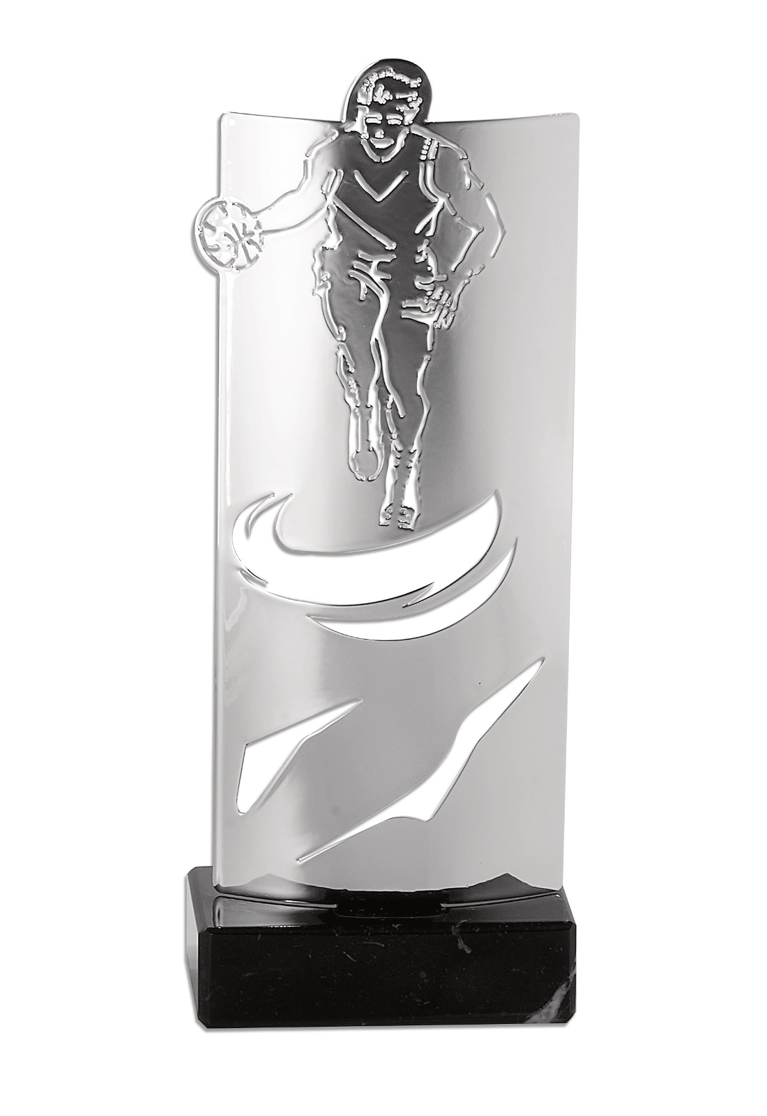 Trophée Métal Argenté Basket KX-02
