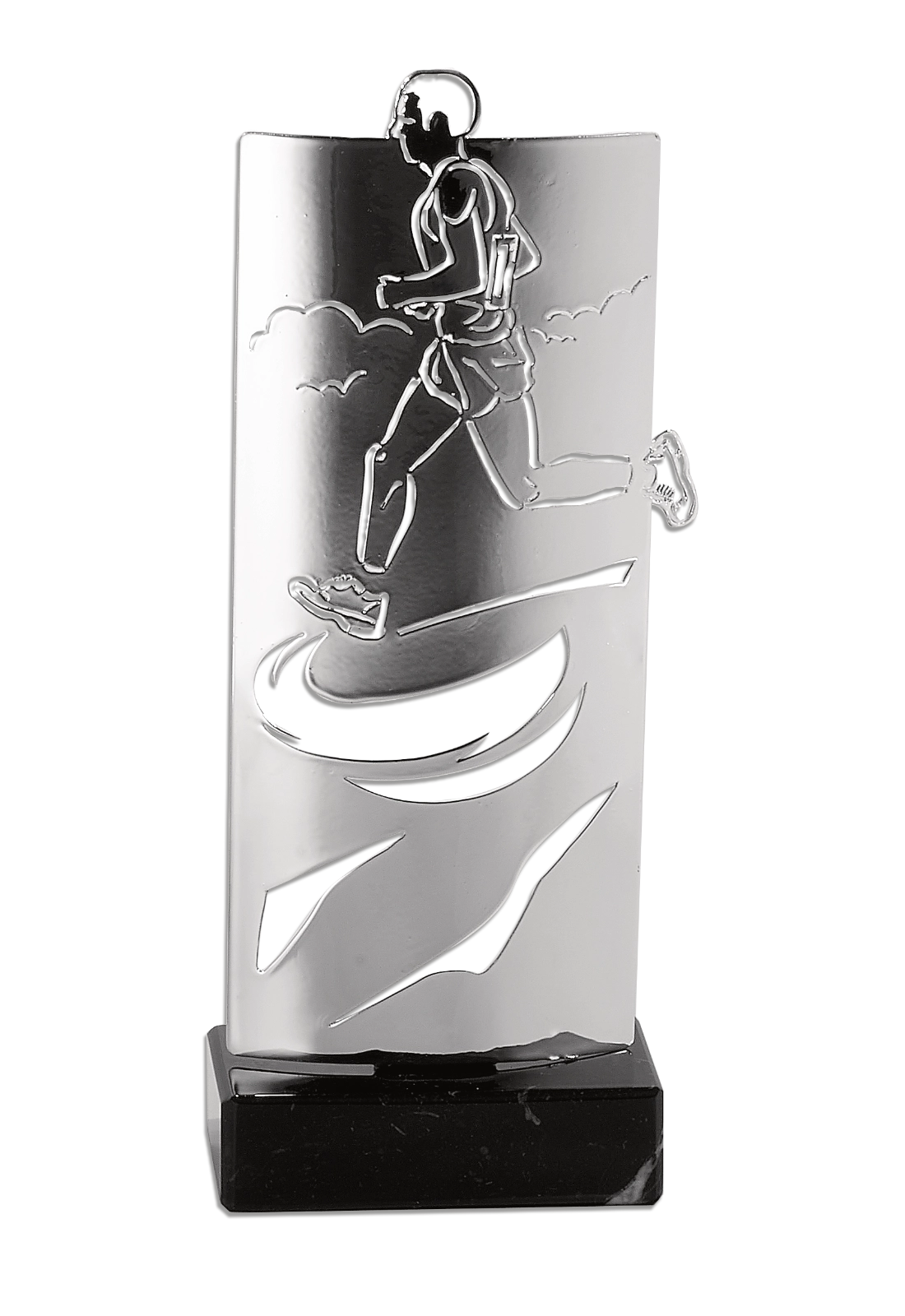 Trophée Métal Argenté Course à Pied KX-03