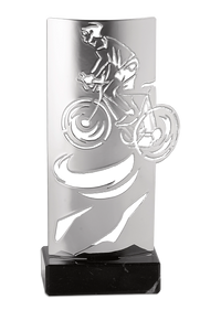 Trophée Métal Argenté Cyclisme KX-05