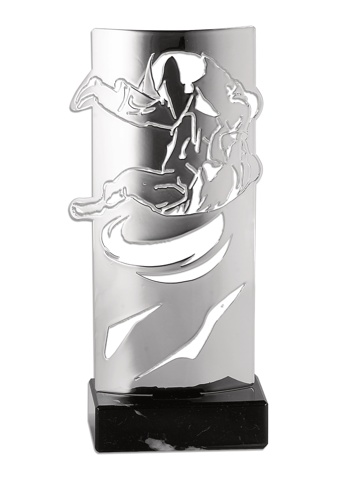 Trophée Métal Argenté Judo KX-08