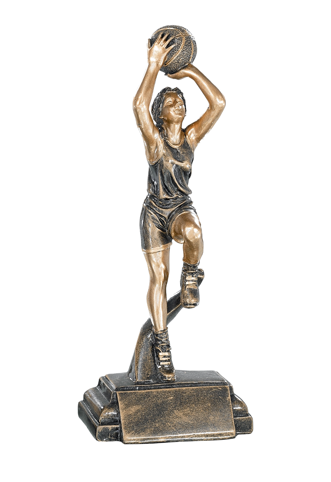 Trophée Basketball Féminin Résine 25 cm 52513 – Trophyshop